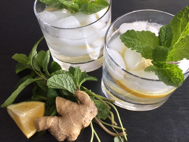 Ginger Lemon Mint Fizz