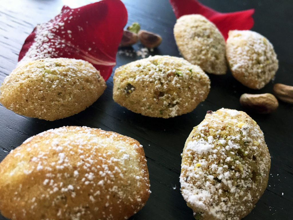 Food Mamma - Rose & Pistachio Madeleines