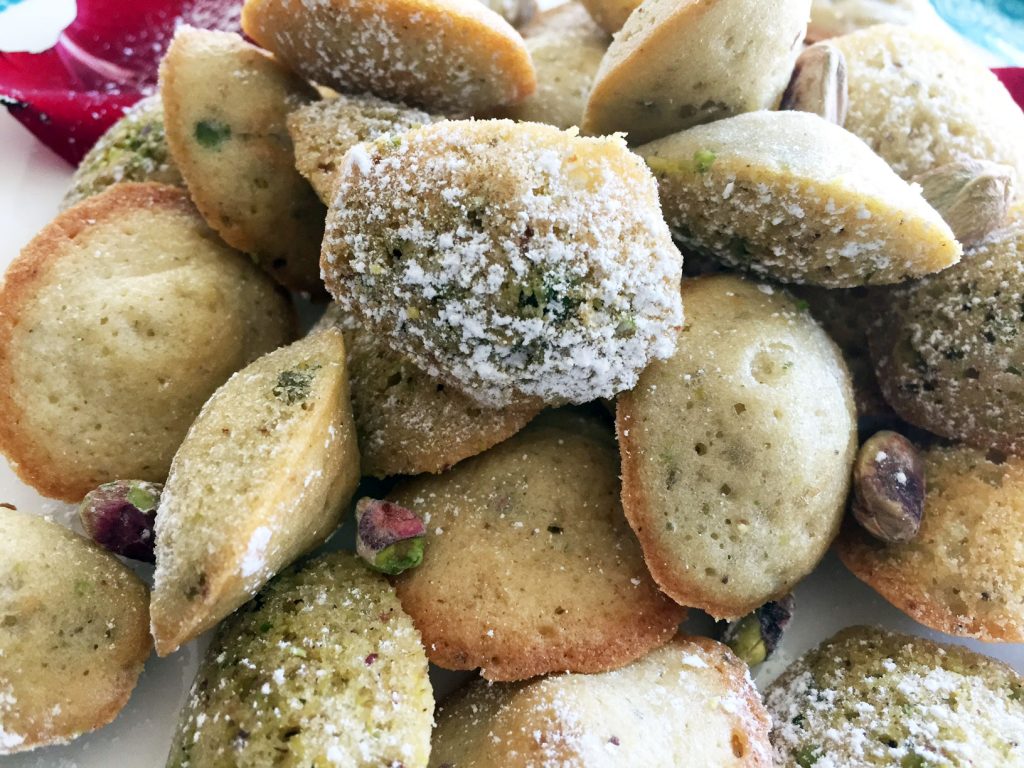 Food Mamma - Rose & Pistachio Madeleines