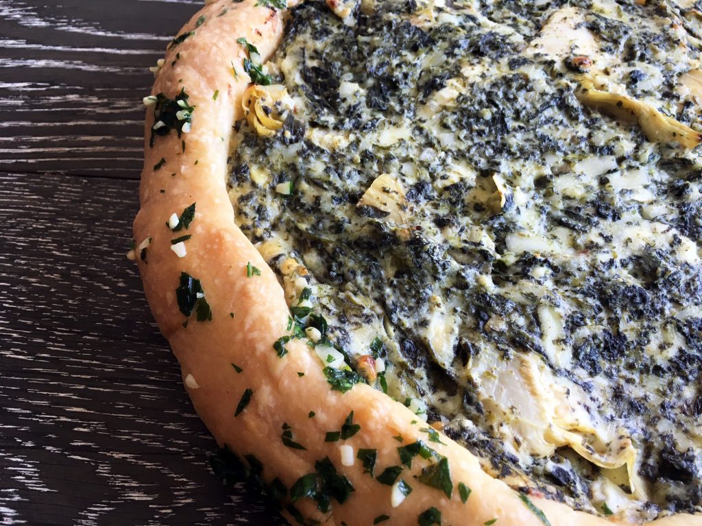 Spinach Artichoke Dip Pizza