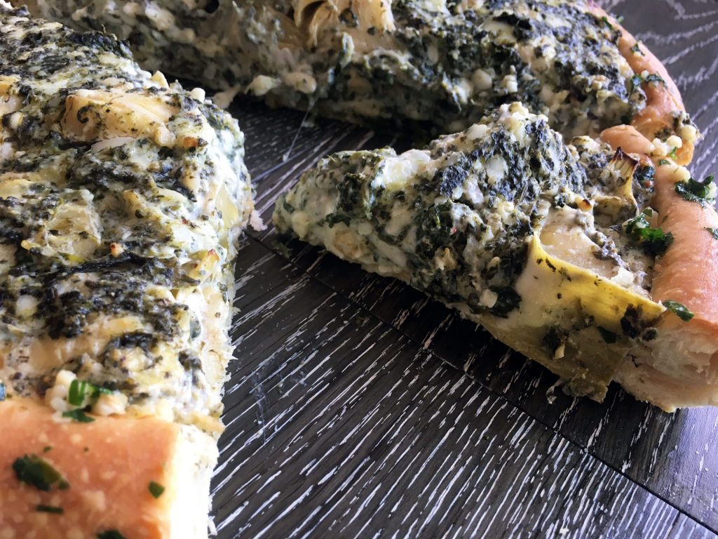 Spinach Artichoke Dip Pizza