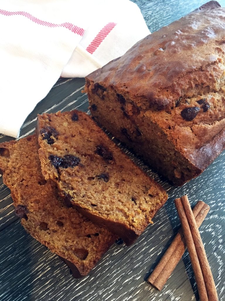 Pumpkin Chocolate Chip Bread