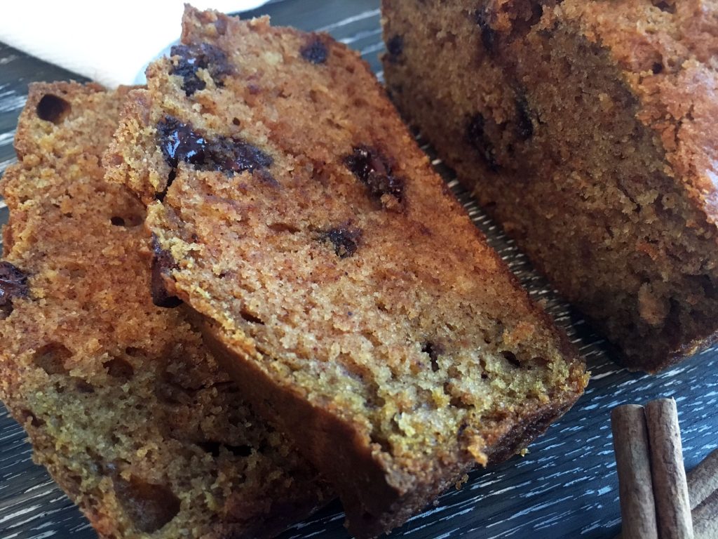 Pumpkin Chocolate Chip Bread