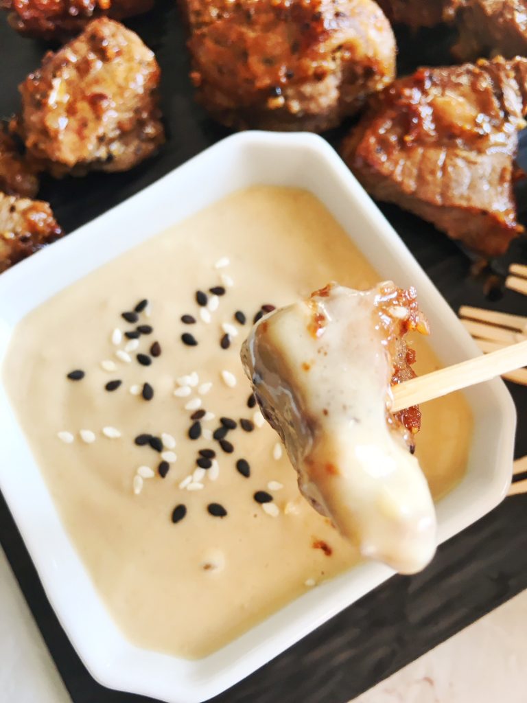 Steak Bites with Sesame Steak Sauce - Food Mamma