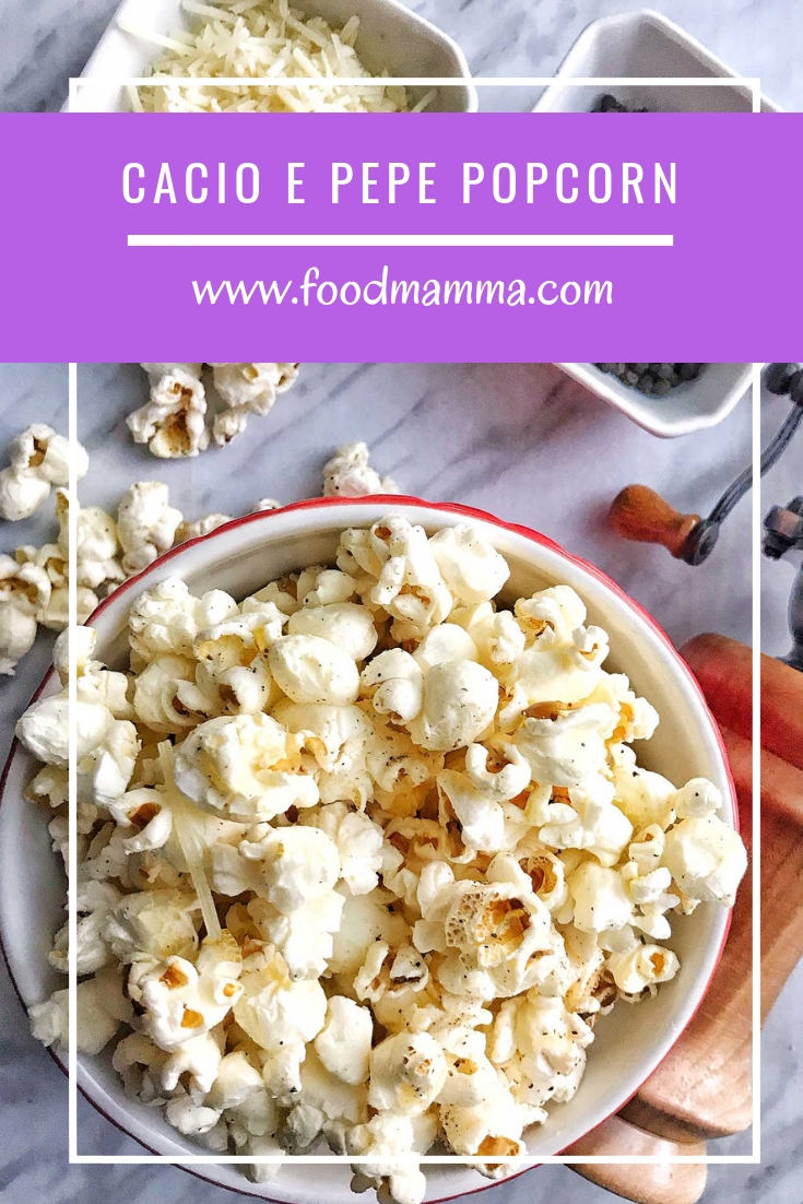 Take some simple ingredients like cheese and pepper and transform your popcorn into something out of the ordinary. This Cacio E Pepe Pocorn is savoury and so delicious!