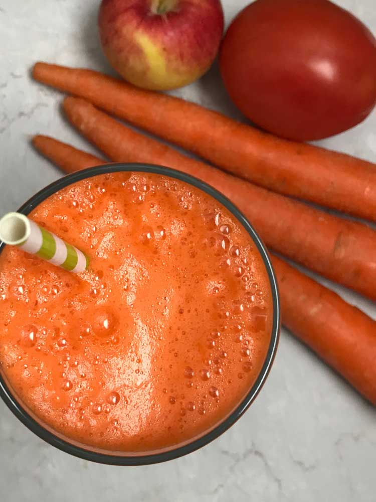 Carrot, Apple and Tomato Juice