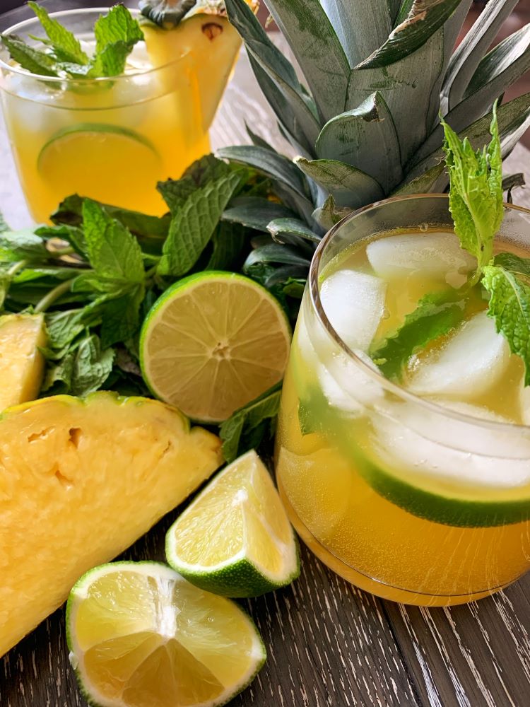 Pineapple & lime mocktail recipe