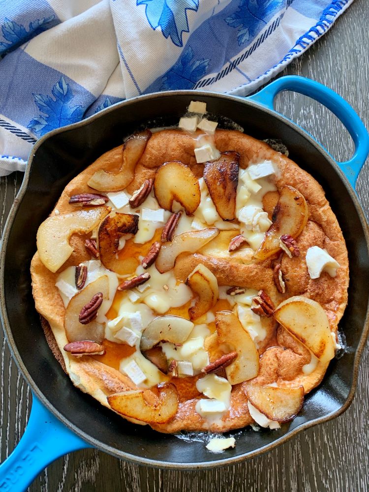 Pear and Brie Dutch Baby