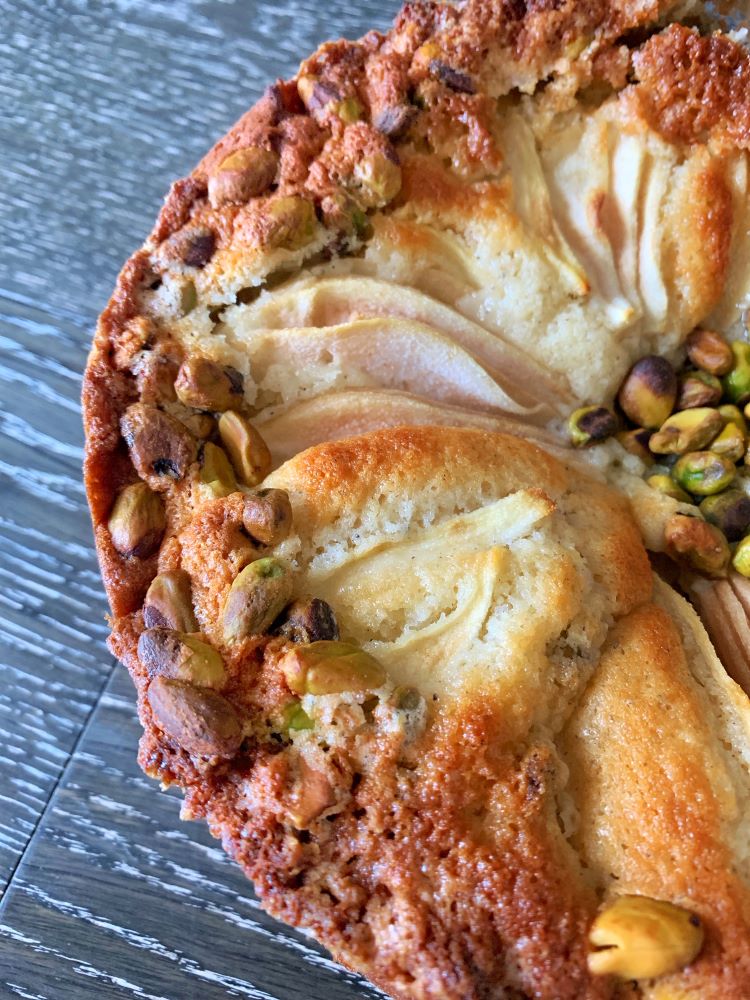 Pear, Cardamom & Pistachio Cake