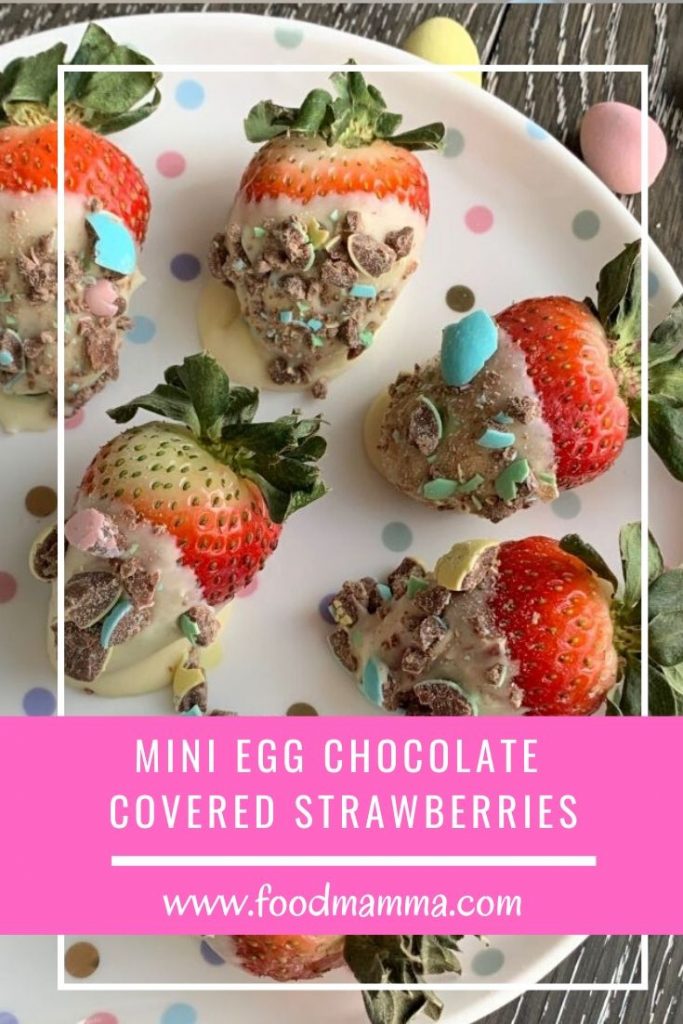 Mini Egg Chocolate Covered Strawberries