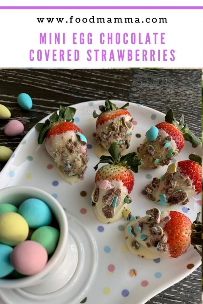 Mini Egg Chocolate Covered Strawberries
