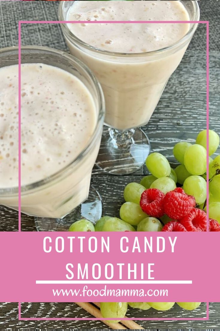 Cotton Candy Smoothie Food Mamma