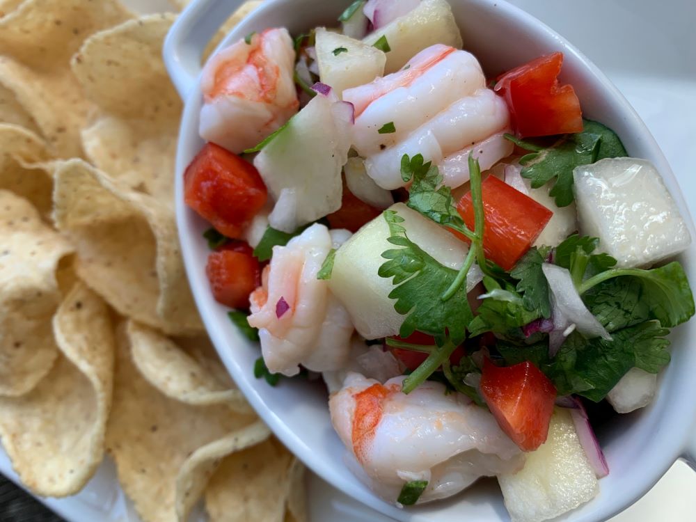 Pear and Shrimp Ceviche