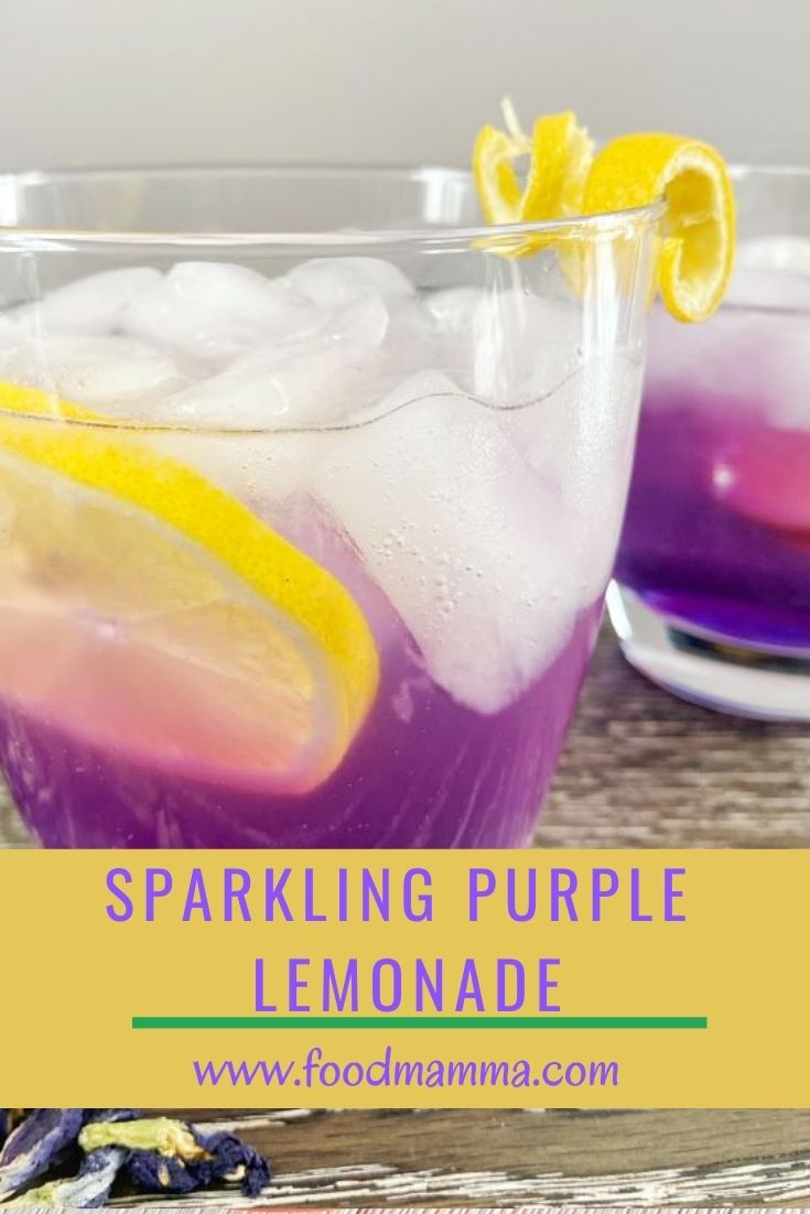 Sparkling Purple Lemonade - Food Mamma