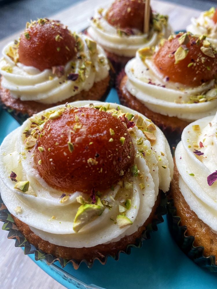 Gulab Jaman Cupcakes