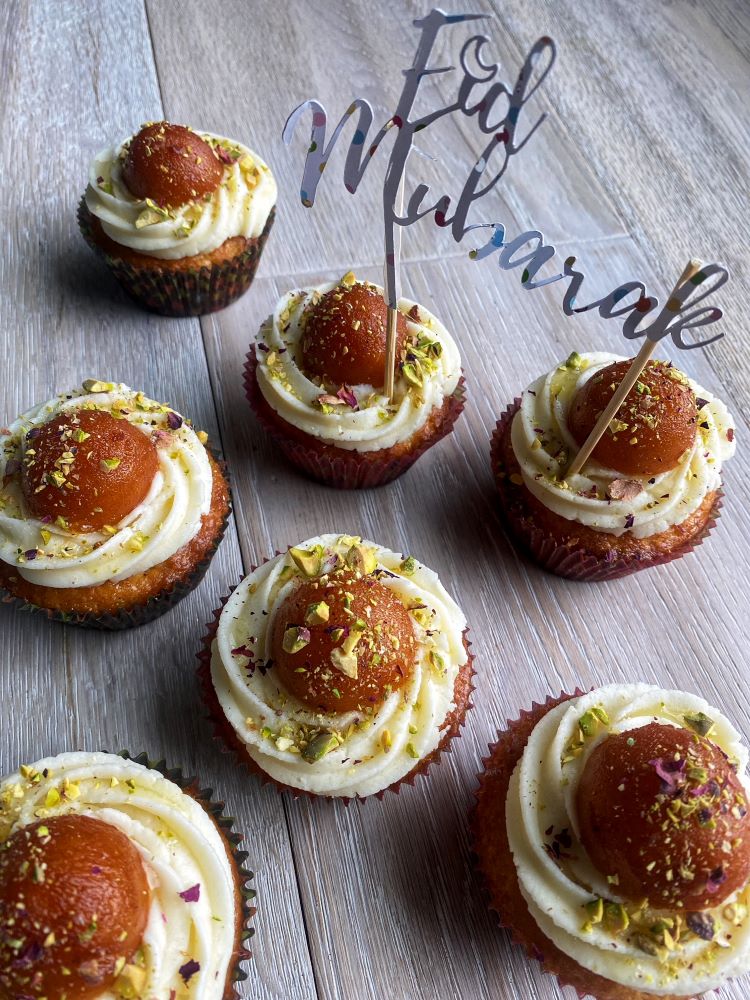 Gulab Jaman Cupcakes - Eid