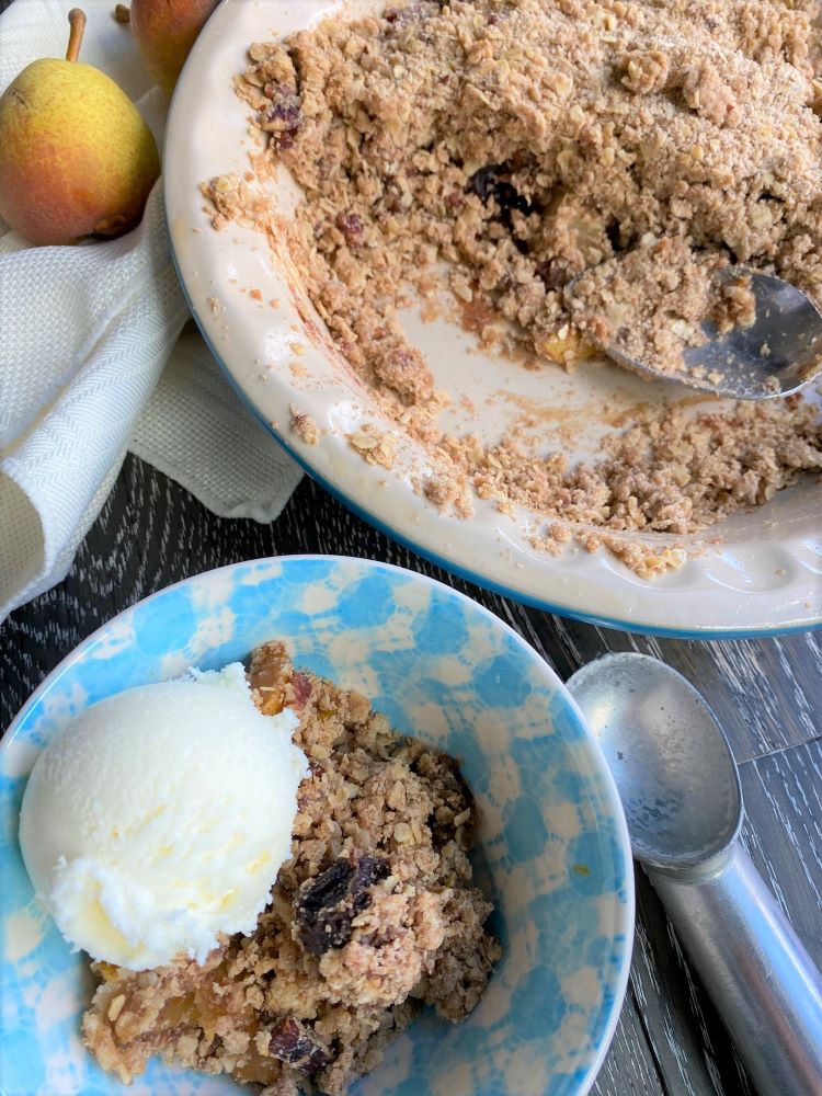 Pear & Cherry Crisp