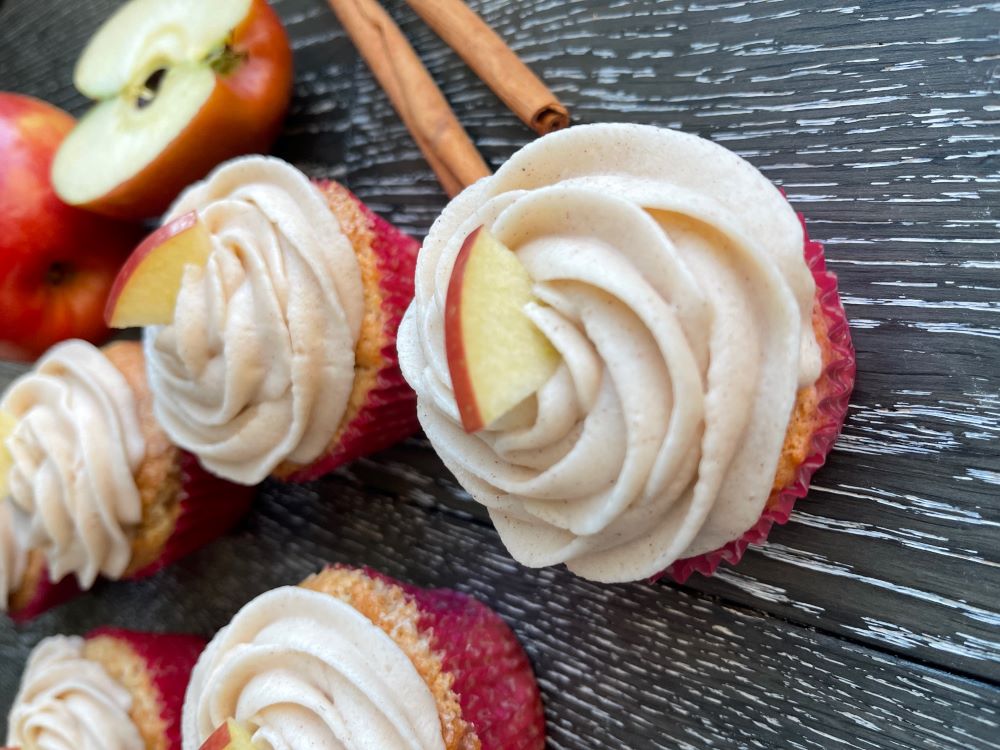 Cosmic Crisp Apple Cupcakes