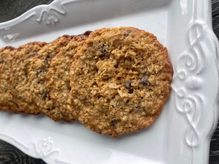 GlutenFree Lacey Oatmeal and Coconut Cookies Food Mamma