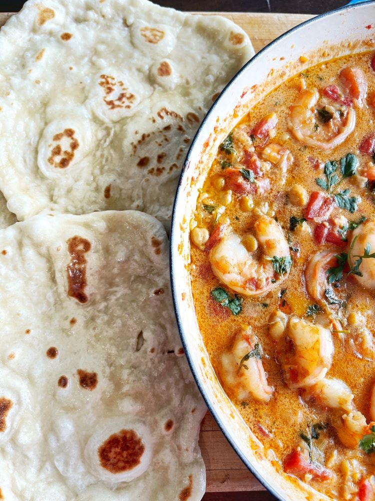 Shrimp and Coconut Chickpea Curry