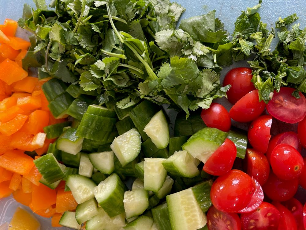 Pearl Couscous Salad Ingredients