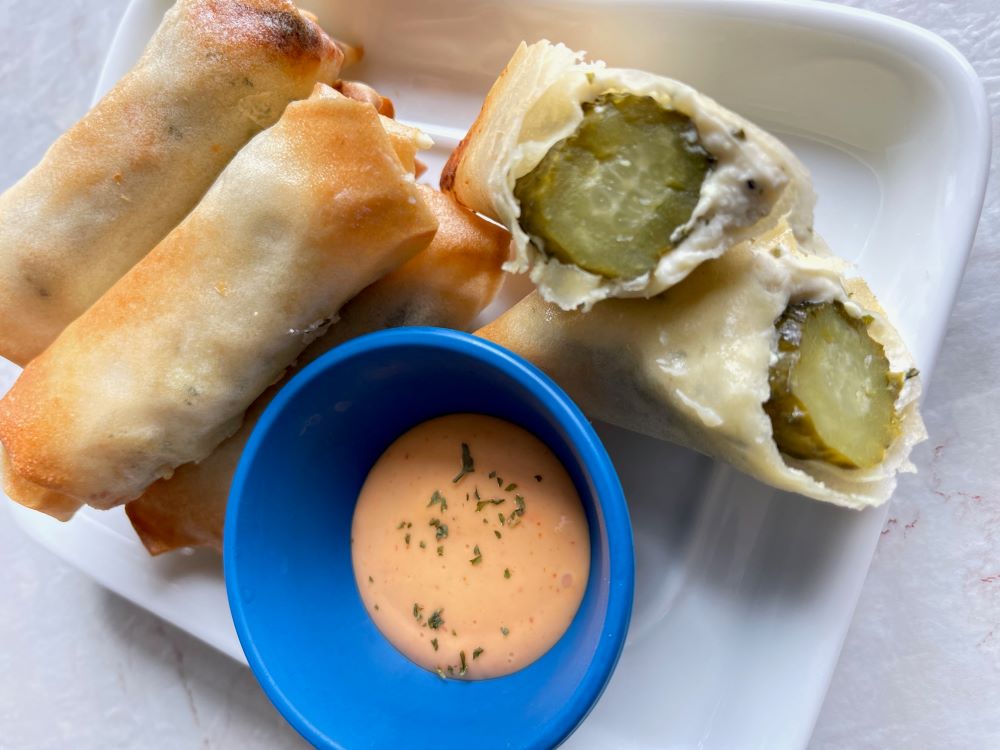 Dill Pickle Spring Rolls