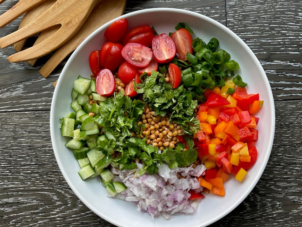 lentil salad ingredients