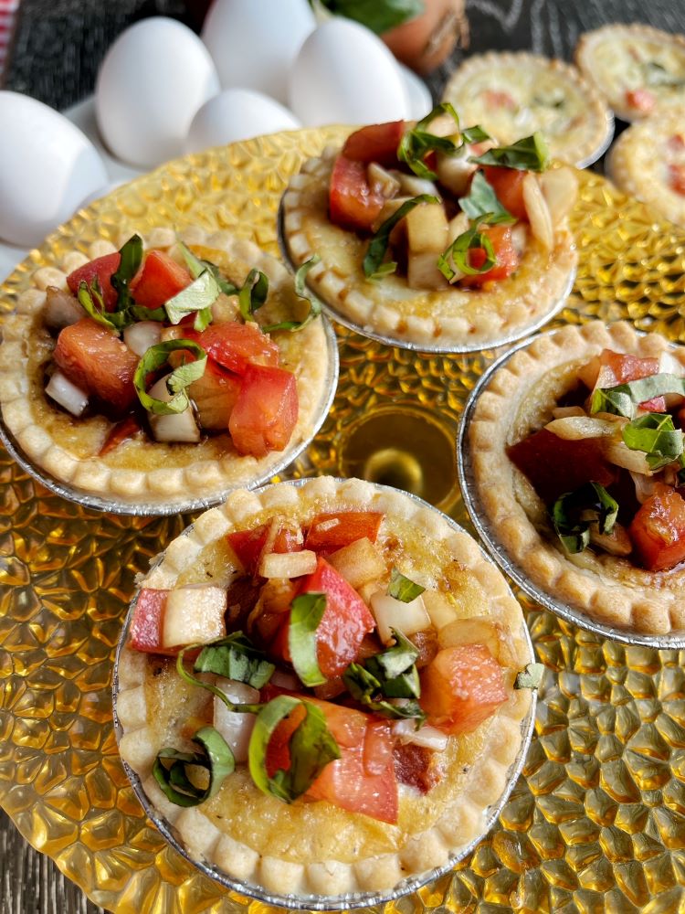 Bruschetta Egg Tarts