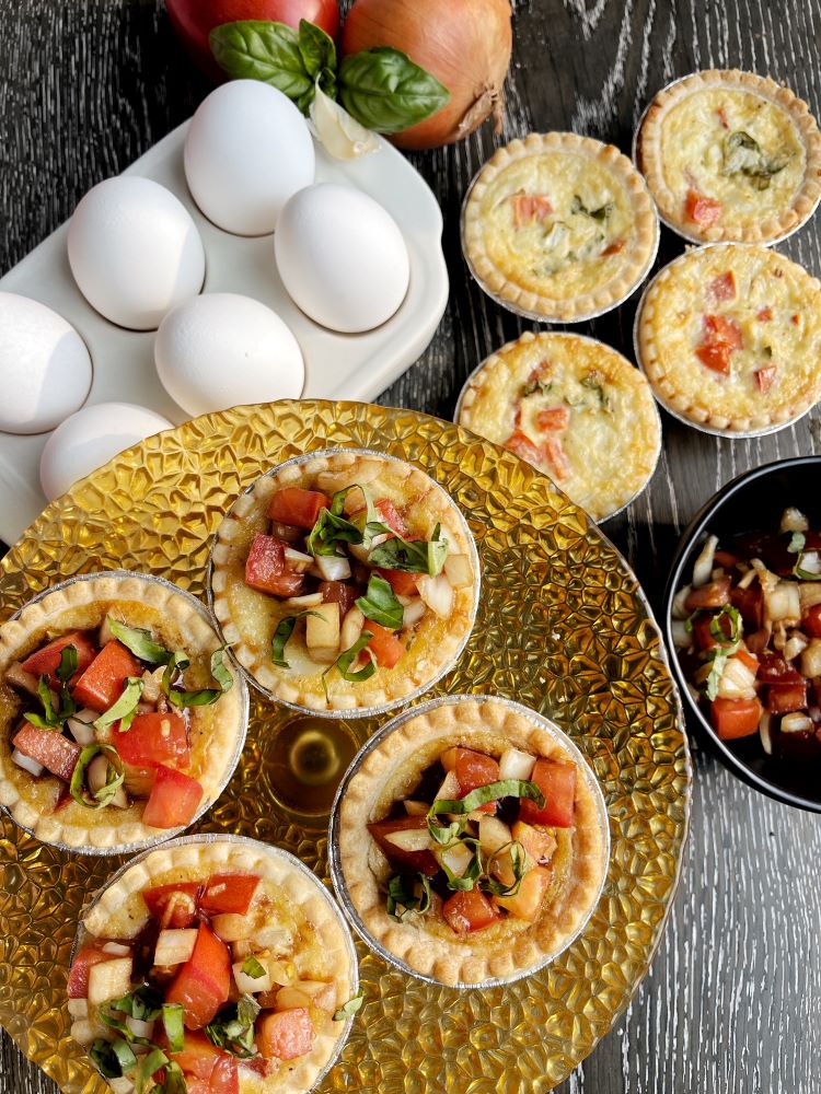 Bruschetta Egg Tarts